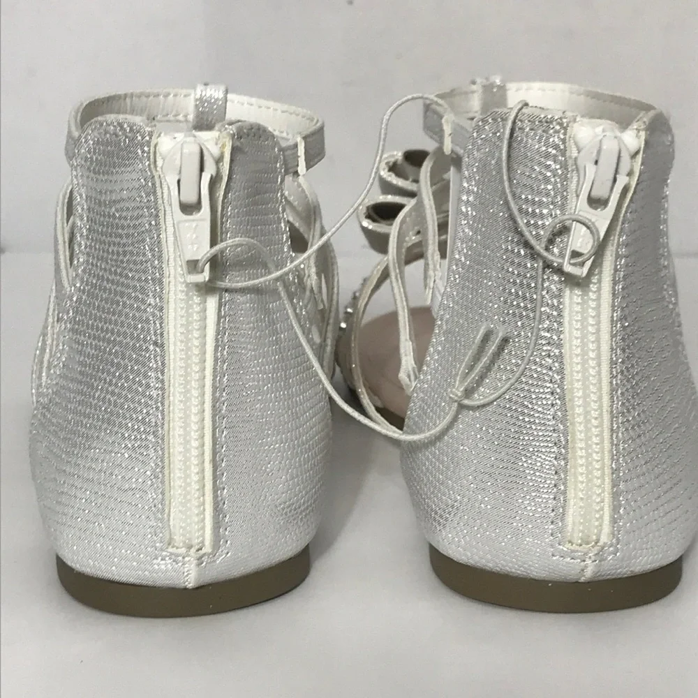 The Children’s Place White Sparkling Bow Sandals 2